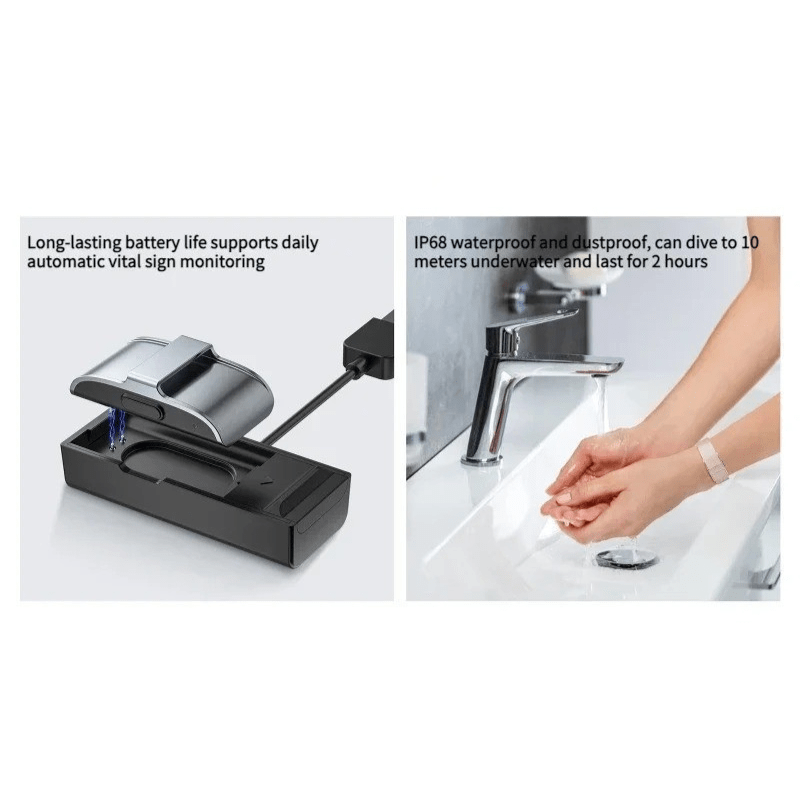 IP68 fitness tracker with heart rate & O2 measurement