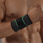 Wrist brace with stabilizing 3D compression