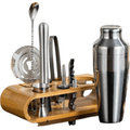 10-piece stainless steel cocktail set for stylish drinks