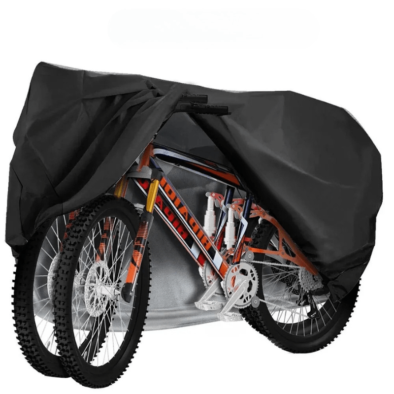 Waterproof bike cover with wind protection