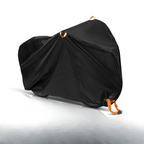 Waterproof bike cover with wind protection