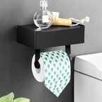 Multifunctional Toilet Paper Holder Aristo – Luxury Stainless Steel Design with Storage Compartment