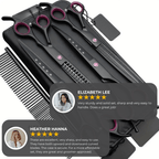 4-piece Scissor Set for Precise Pet Grooming