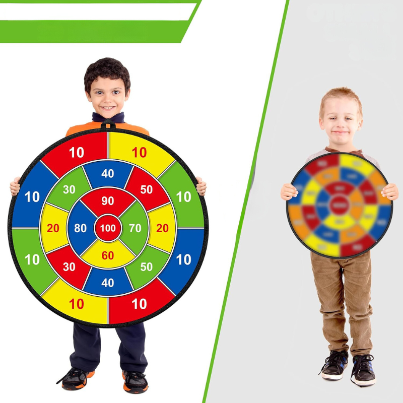 Safe Dartboard with Colorful Darts