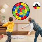 Safe Dartboard with Colorful Darts