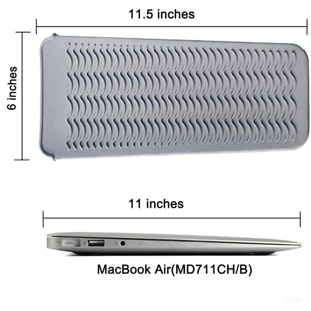 Heat-resistant silicone mat