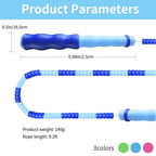 Adjustable bead skipping rope for cardio & endurance training