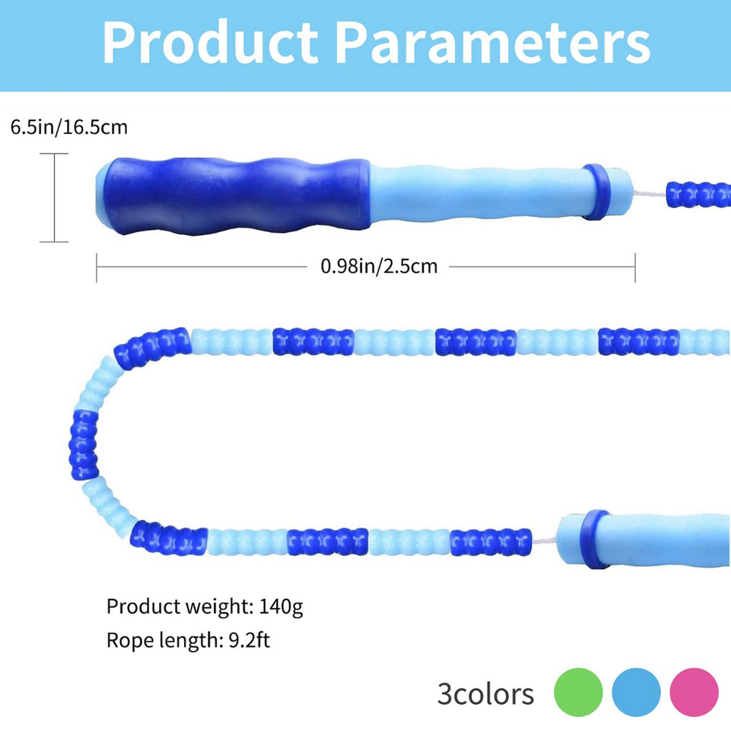 FlexiRope – Verstelbaar Beaded Springtouw voor Fitness