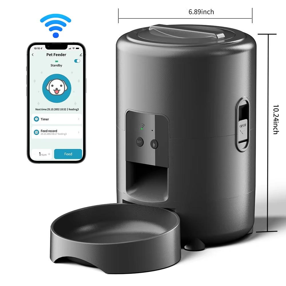 Smart 68oz Automatic Pet Feeder with Camera & WiFi Control
