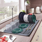 KÜCHENWELLA Silicone Kitchen Mat | Heat Resistant & Non-Slip | Dish Mat, Refrigerator & Drawer Liner | BPA-Free & Easy to Clean