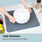 KÜCHENWELLA Silicone Kitchen Mat | Heat Resistant & Non-Slip | Dish Mat, Refrigerator & Drawer Liner | BPA-Free & Easy to Clean