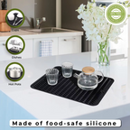 KÜCHENWELLA Silicone Kitchen Mat | Heat Resistant & Non-Slip | Dish Mat, Refrigerator & Drawer Liner | BPA-Free & Easy to Clean