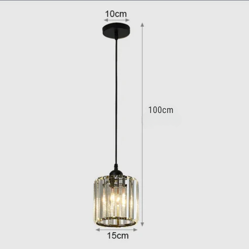 Elegant crystal pendant lamp – luxury lighting for dining room and living room