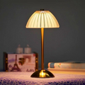 Wireless LED Crystal Table Lamp with Cord-Free Design for Bedroom or Office