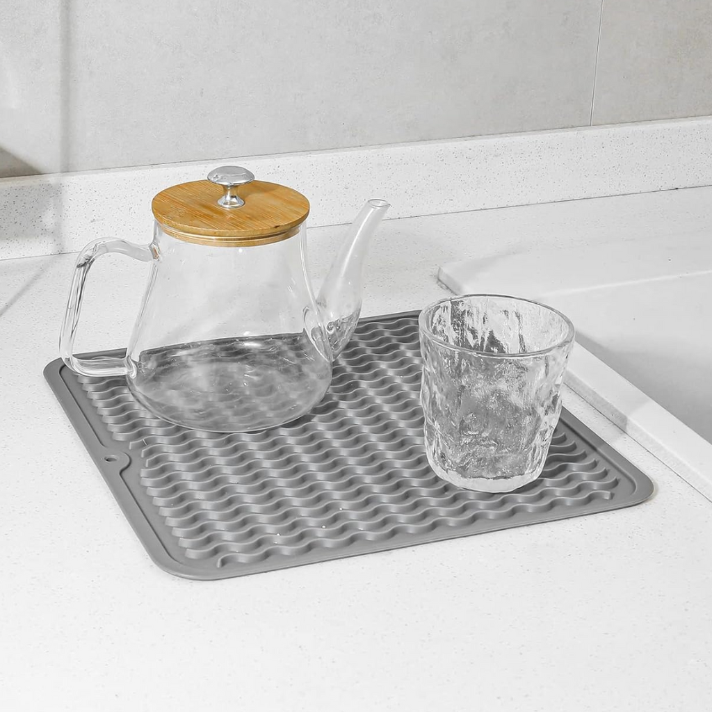 KÜCHENWELLA Silicone Kitchen Mat | Heat Resistant & Non-Slip | Dish Mat, Refrigerator & Drawer Liner | BPA-Free & Easy to Clean