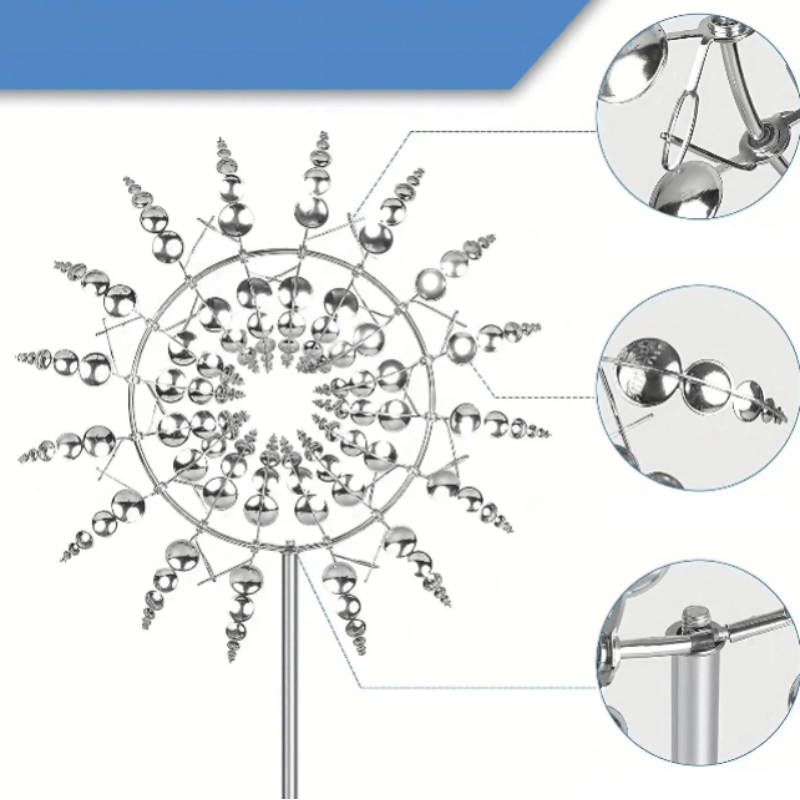 Magical windmills that create movement and colors in your garden!