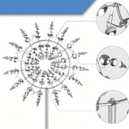 Magical windmills that create movement and colors in your garden!