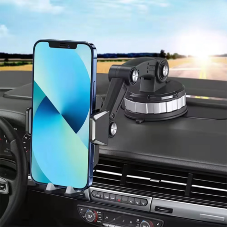 FlexMount Phone Holder Car | Strong Suction Cup | 360° Rotatable | One-Hand Operation