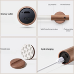 Wooden LED Wall Light with Motion Sensor