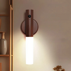 Wooden LED Wall Light with Motion Sensor