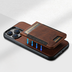 Leather Phone Case Card Holder Stand Cover