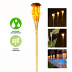 5-Piece Solar Torch Light Set – Flame Effect LED Garden Lights | Solar Powered & Weatherproof Outdoor Lighting