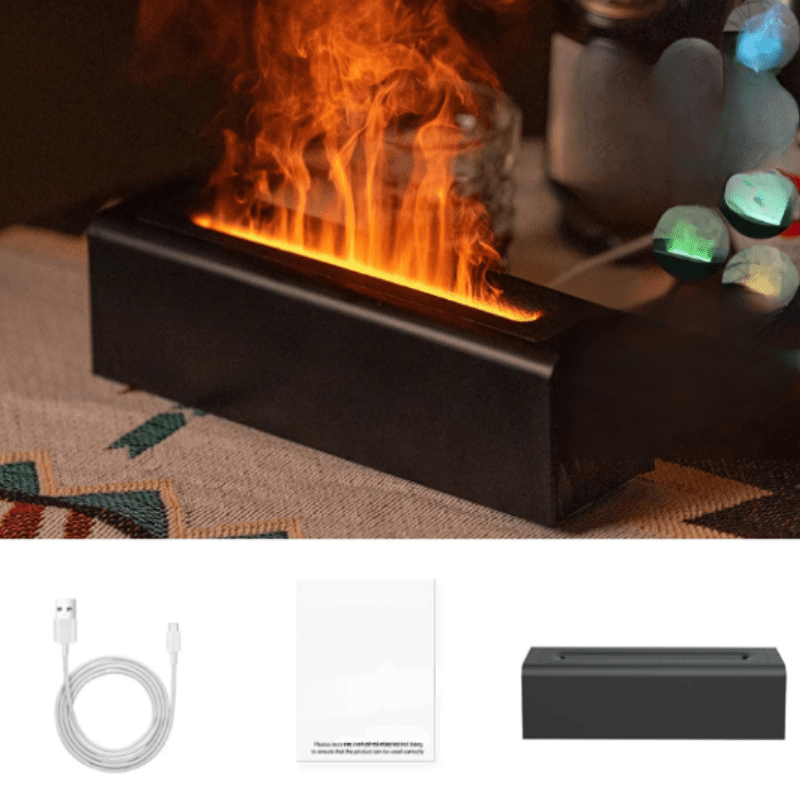 Create a cozy atmosphere with mist and light