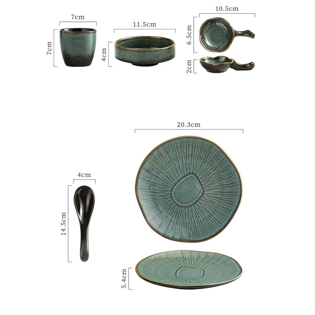 Ikari 5-Piece Dinnerware Set