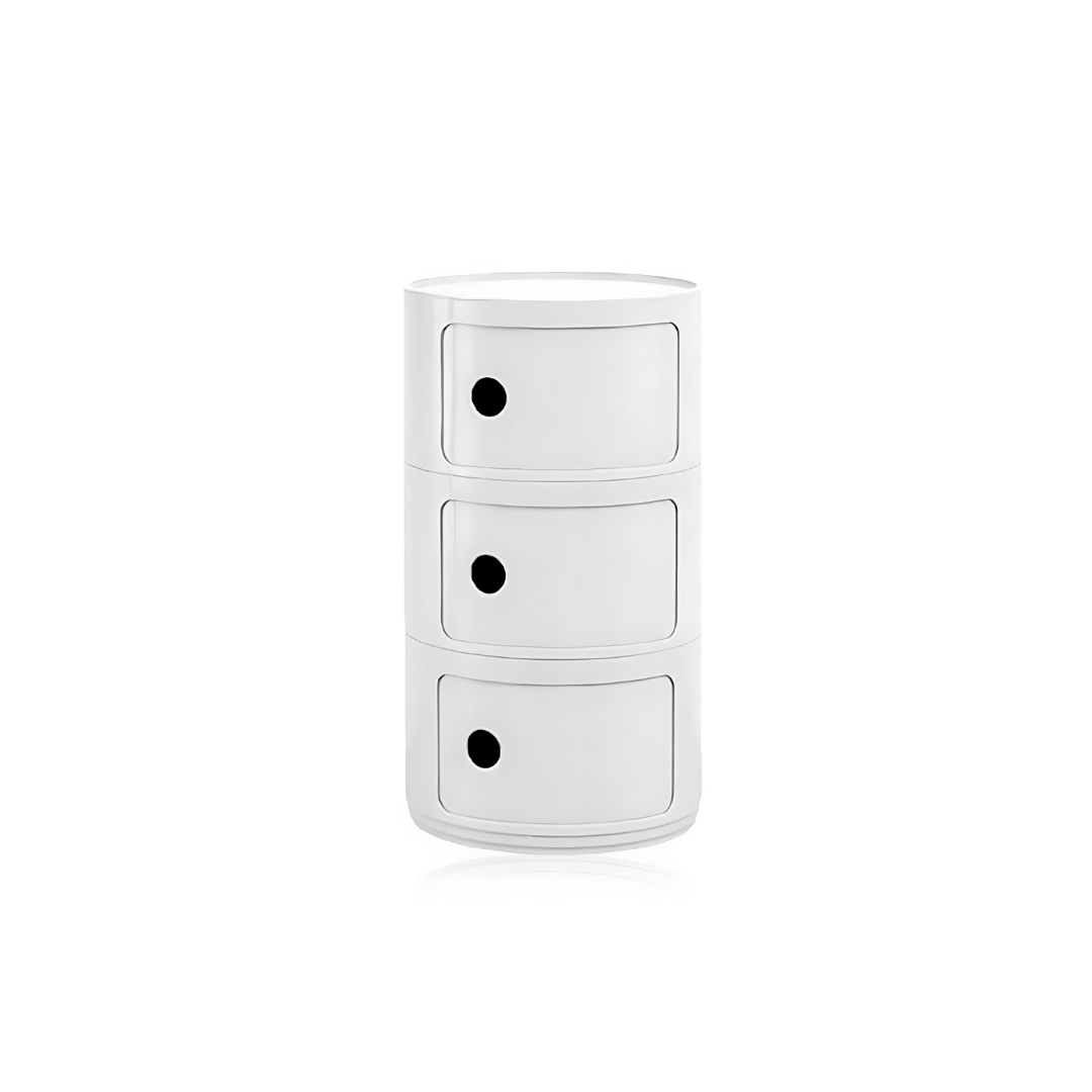 Vase-shaped Side Table with Storage Compartments