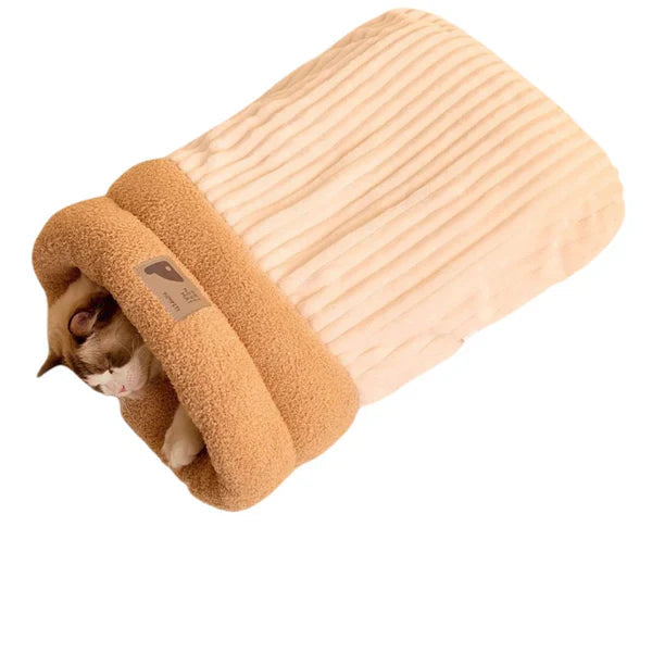 3-Layer Pet Sleeping Bag for Cats & Small Dogs