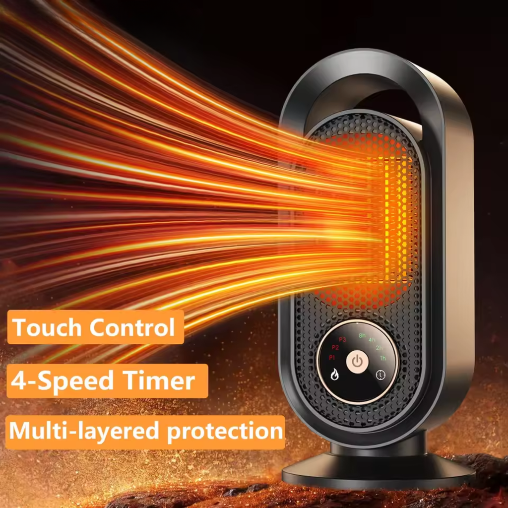 1000W Portable Mini Fan Heater for Desk Bedroom and Office
