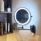 Professional LED Makeup Mirror Double-Sided View and Bright Light