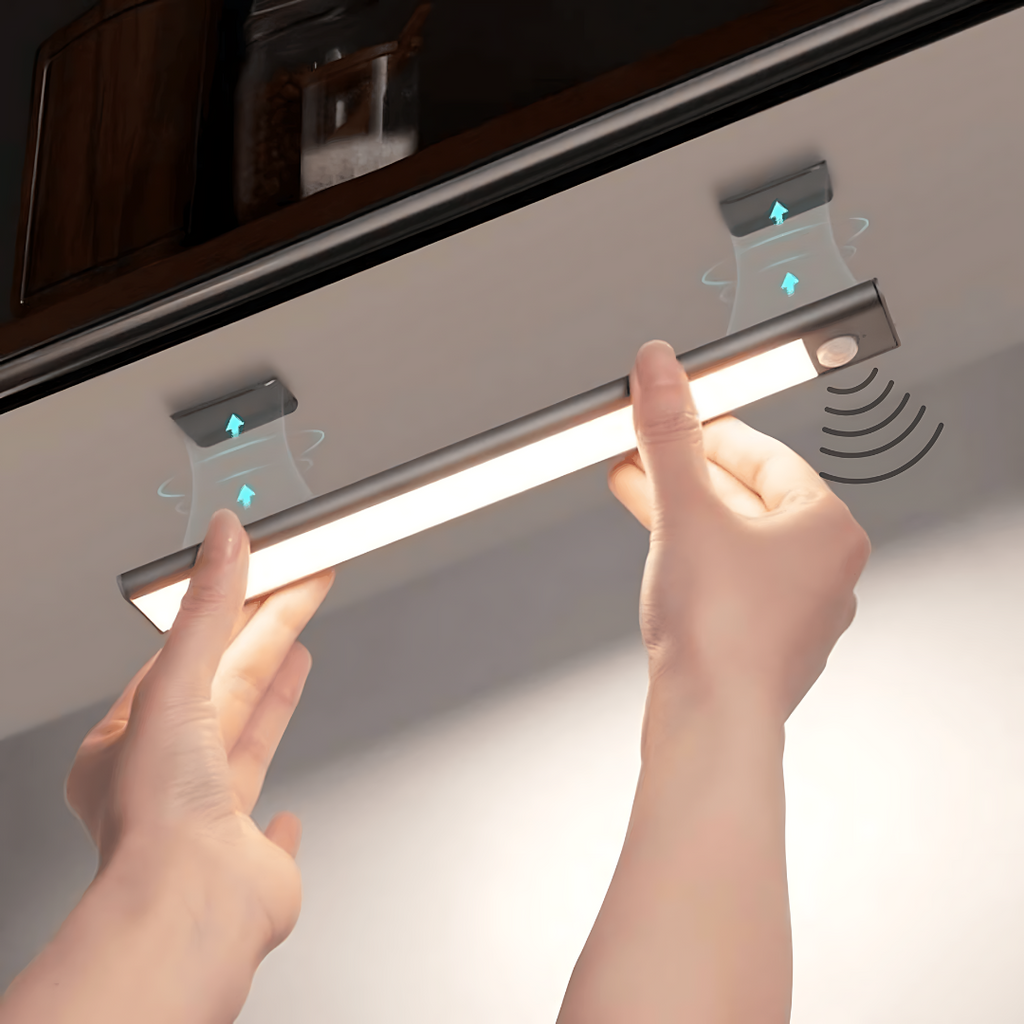 Wireless LED Sensor Light – Magnetic Mounting 3 Light Colors for Hallway and Staircase