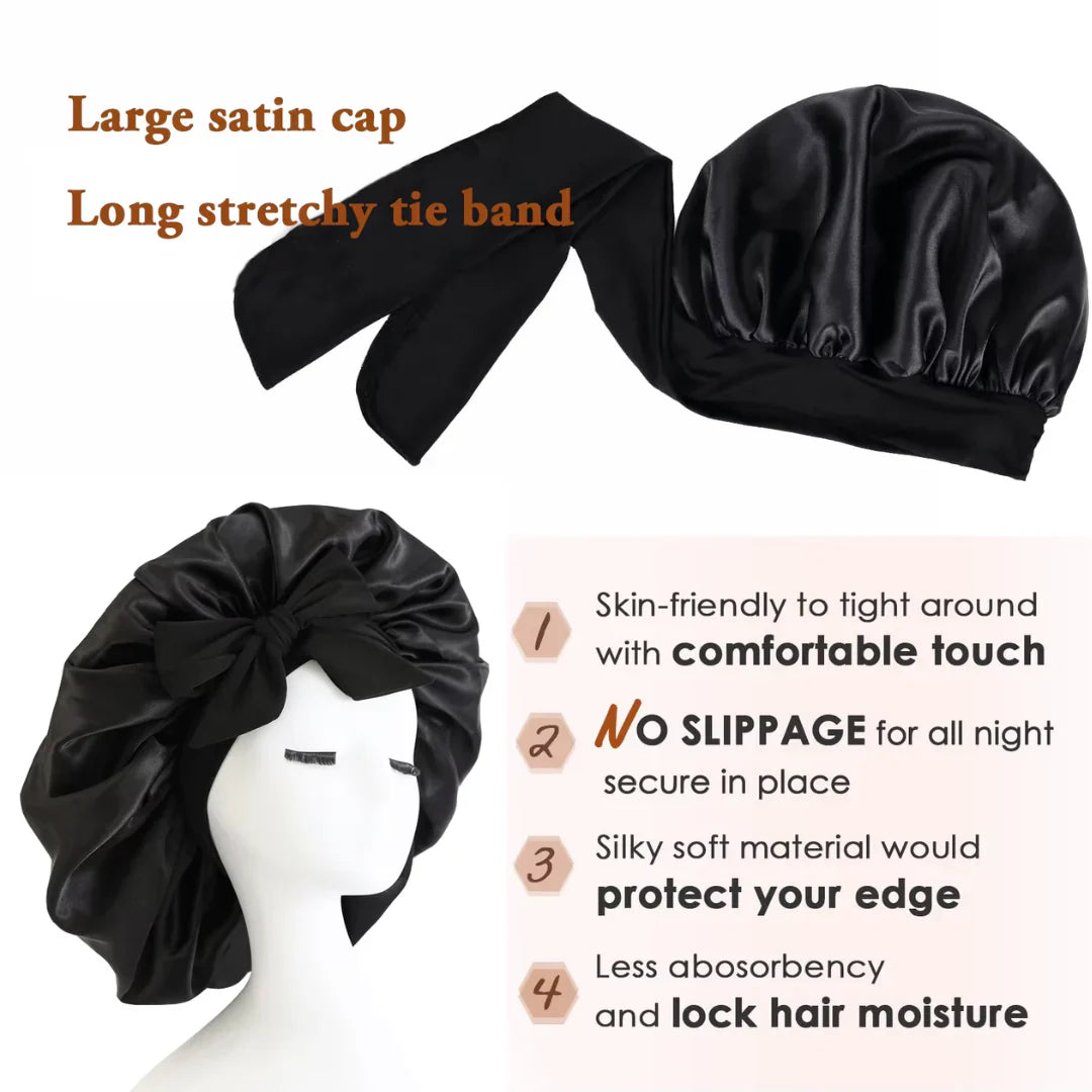 Satin Headband – Comfortable Sleep Cap for Women