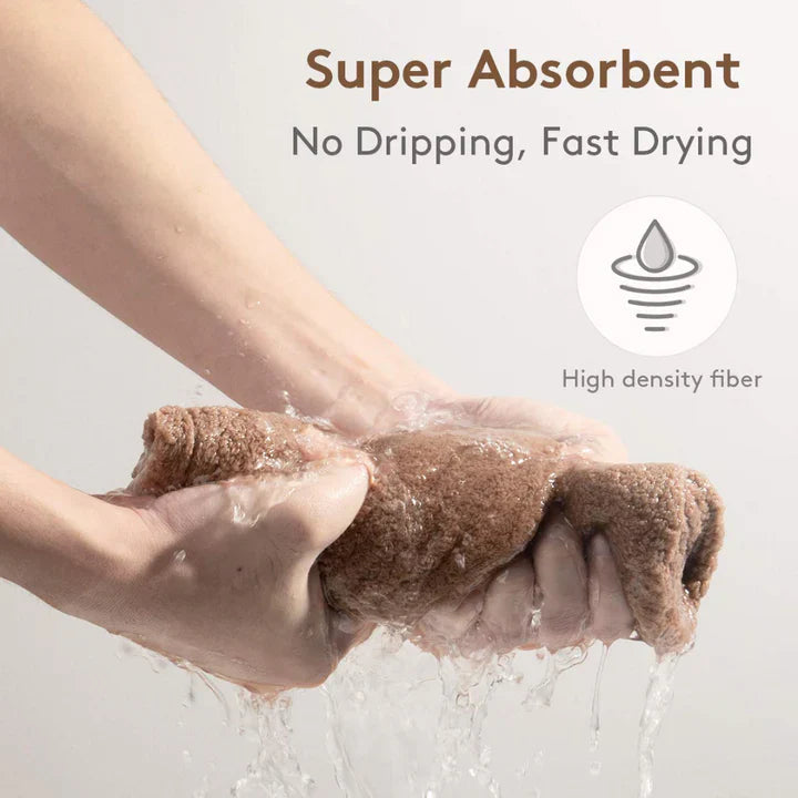 Microfiber Hair Towel Set | 3 Pack for Quick Drying