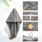 Microfiber Hair Towel Set | 3 Pack for Quick Drying