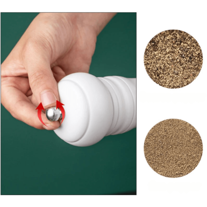 Manual Pepper and Salt Mill with Precise Grinding