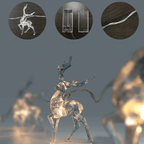 CrystalCheer | Elk Decoration Garland