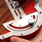 Precision Stainless Steel Carpenter's Protractor and Edge Ruler