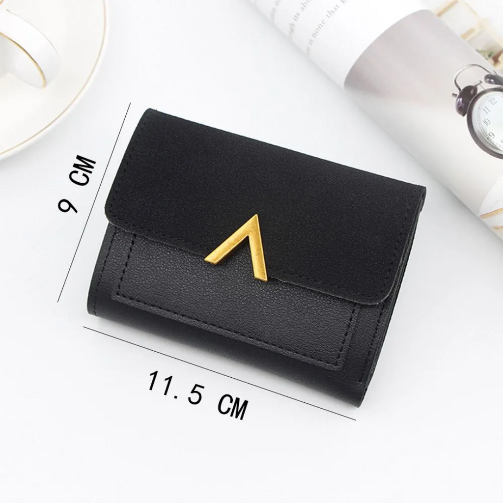 Compact Leather Wallet for Women