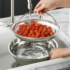 Stainless Steel Steamer Basket – Collapsible Mesh & Draining Bowl for the Kitchen