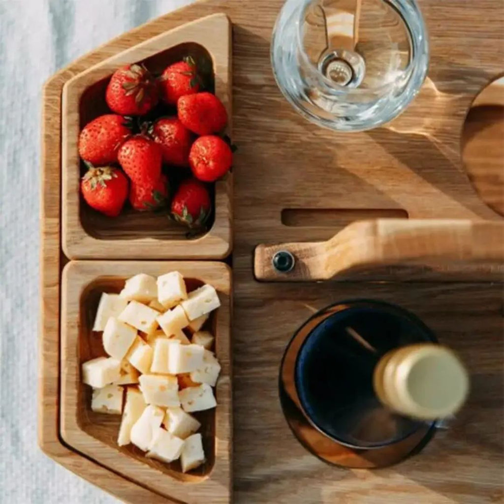 Eindhoven Foldable Wooden Portable Wine Table
