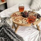 CheeseBoard Delights – Stylish Wooden Picnic Accessory