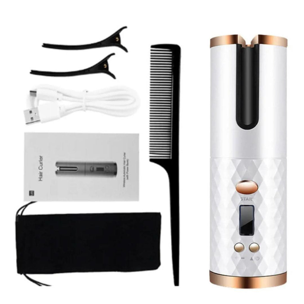 Wireless curling iron for perfect curls