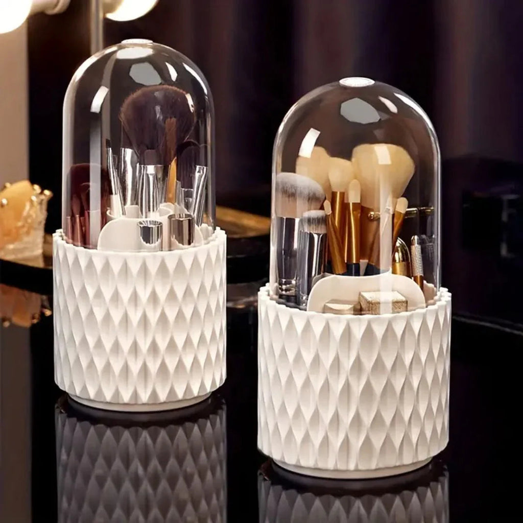 Luxury Makeup Brush Holder with Protective Cover