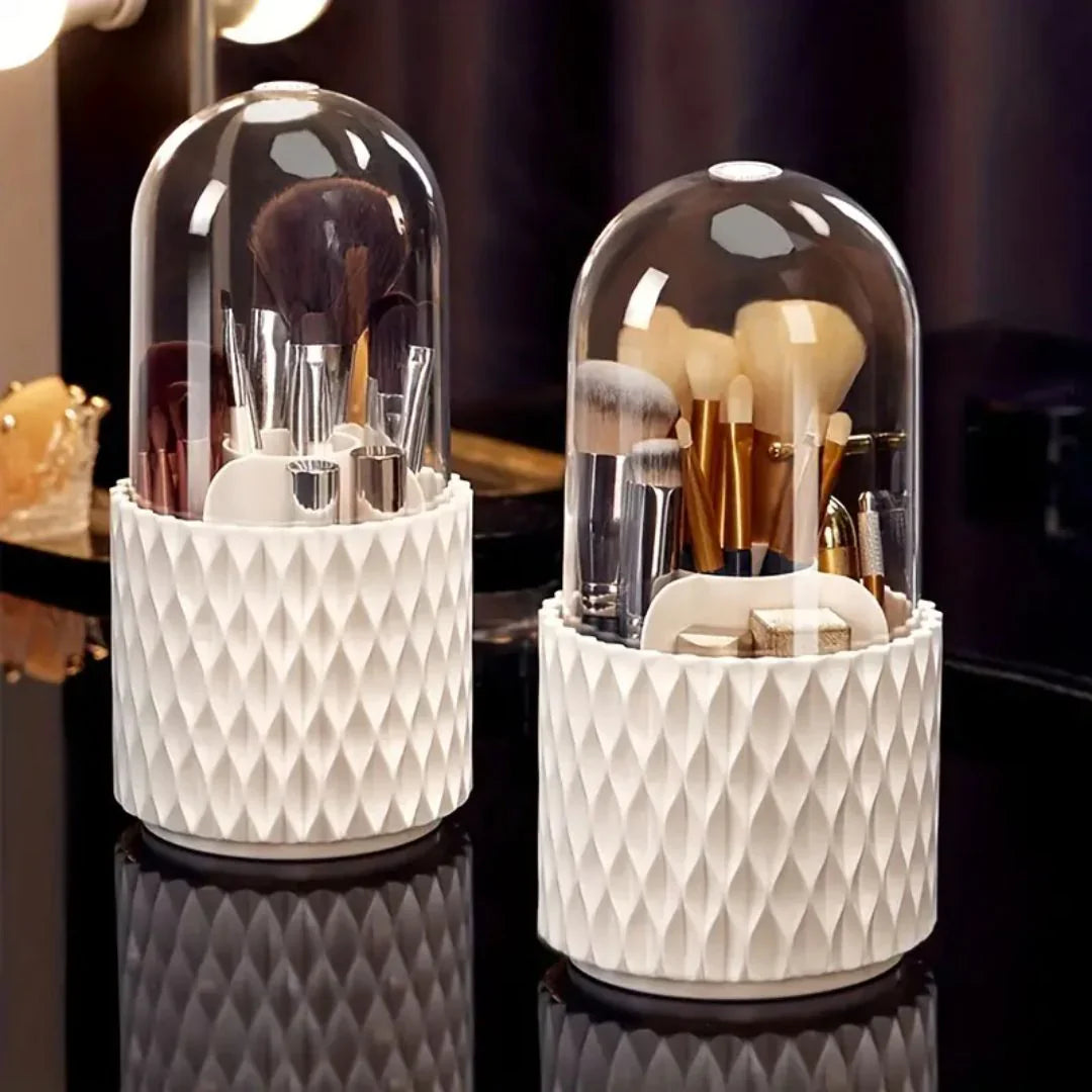 Luxury Makeup Brush Holder with Protective Cover