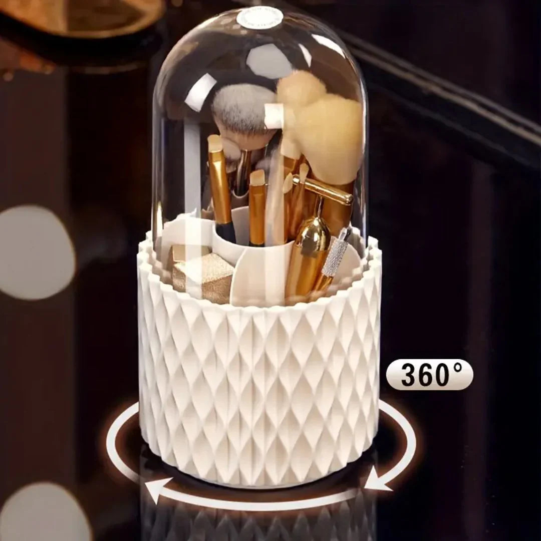 Luxury Makeup Brush Holder with Protective Cover