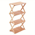 Wooden foldable stand multiple times Easy to carry and use