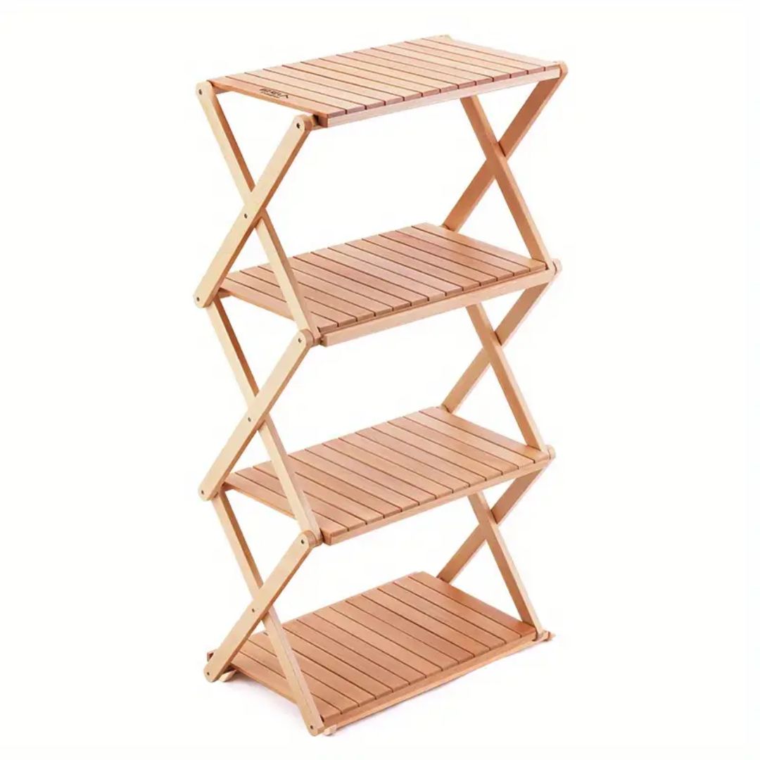 Wooden foldable stand multiple times Easy to carry and use
