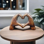 LoveSculpt Handcrafted Heart Decoration – Symbol of Love & Connection for Home Decor